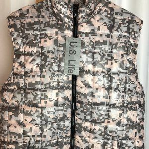 DigiCamo U.S Life Puffer Vest Jacket Size XL